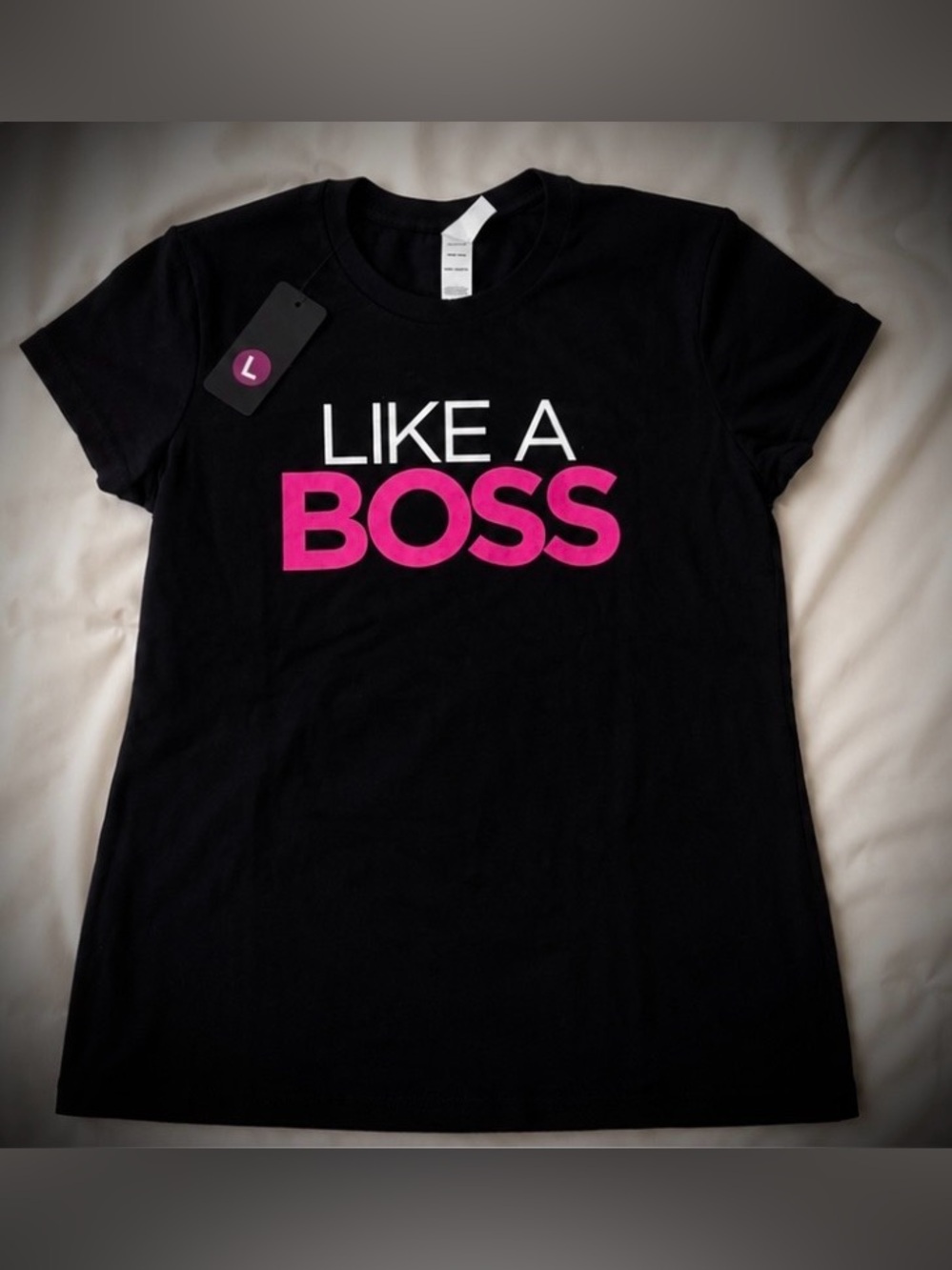 Like A Boss Black Tee NWT